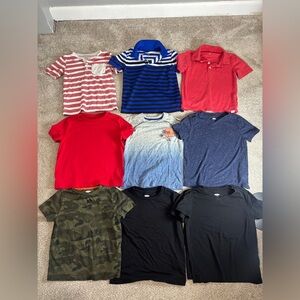 Lot of size 5 short sleeve shirts toddler boy little boy Old Navy 
 Ralph Lauren